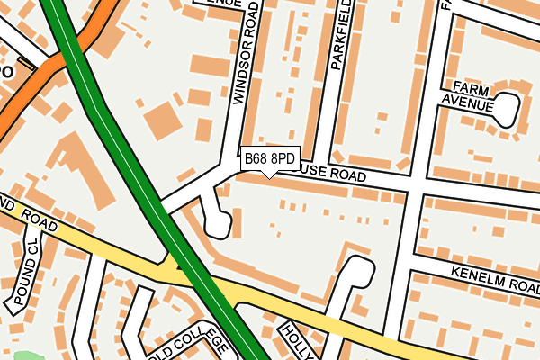 B68 8PD map - OS OpenMap – Local (Ordnance Survey) B68 8PD map - OS OpenMap – Local (Ordnance Survey)