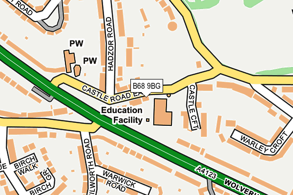 B68 9BG map - OS OpenMap – Local (Ordnance Survey) B68 9BG map - OS OpenMap – Local (Ordnance Survey)