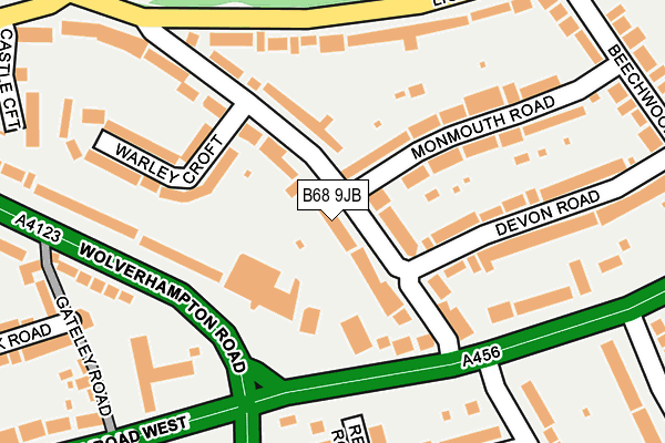 B68 9JB map - OS OpenMap – Local (Ordnance Survey) B68 9JB map - OS OpenMap – Local (Ordnance Survey)