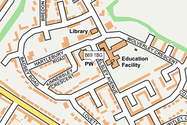 B69 1BG map - OS OpenMap – Local (Ordnance Survey) B69 1BG map - OS OpenMap – Local (Ordnance Survey)