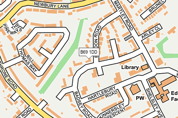 B69 1DD map - OS OpenMap – Local (Ordnance Survey) B69 1DD map - OS OpenMap – Local (Ordnance Survey)