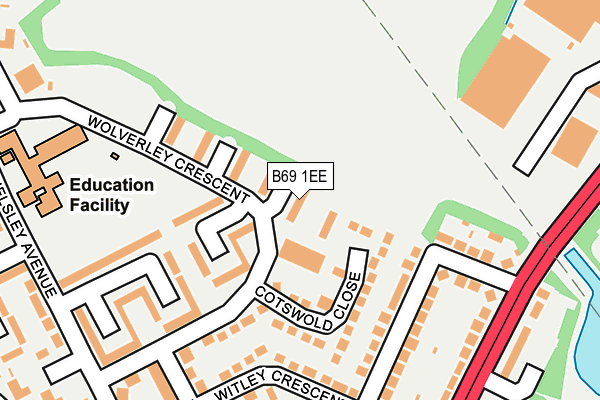 B69 1EE map - OS OpenMap – Local (Ordnance Survey) B69 1EE map - OS OpenMap – Local (Ordnance Survey)