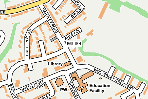 B69 1EH map - OS OpenMap – Local (Ordnance Survey) B69 1EH map - OS OpenMap – Local (Ordnance Survey)