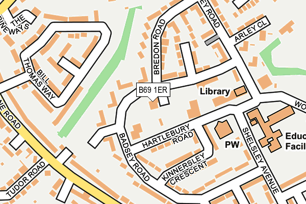 B69 1ER map - OS OpenMap – Local (Ordnance Survey) B69 1ER map - OS OpenMap – Local (Ordnance Survey)