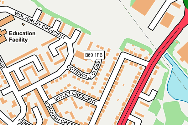 B69 1FB map - OS OpenMap – Local (Ordnance Survey) B69 1FB map - OS OpenMap – Local (Ordnance Survey)