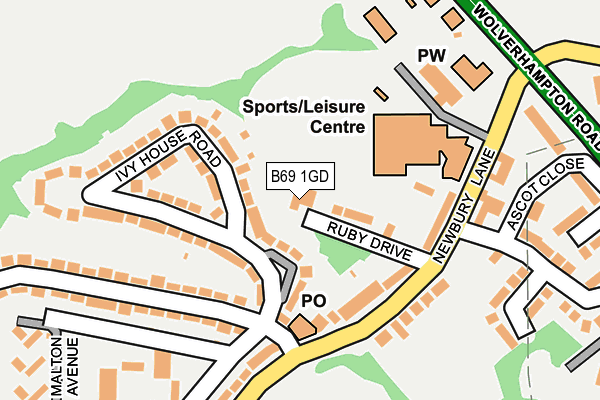 B69 1GD map - OS OpenMap – Local (Ordnance Survey) B69 1GD map - OS OpenMap – Local (Ordnance Survey)