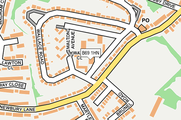 B69 1HN map - OS OpenMap – Local (Ordnance Survey) B69 1HN map - OS OpenMap – Local (Ordnance Survey)