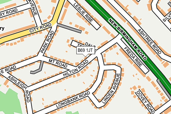 B69 1JT map - OS OpenMap – Local (Ordnance Survey) B69 1JT map - OS OpenMap – Local (Ordnance Survey)