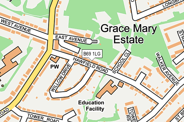 B69 1LG map - OS OpenMap – Local (Ordnance Survey) B69 1LG map - OS OpenMap – Local (Ordnance Survey)