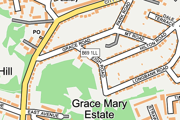 B69 1LL map - OS OpenMap – Local (Ordnance Survey) B69 1LL map - OS OpenMap – Local (Ordnance Survey)