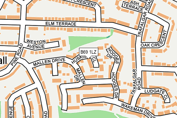 B69 1LZ map - OS OpenMap – Local (Ordnance Survey) B69 1LZ map - OS OpenMap – Local (Ordnance Survey)