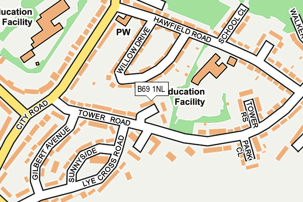 B69 1NL map - OS OpenMap – Local (Ordnance Survey) B69 1NL map - OS OpenMap – Local (Ordnance Survey)