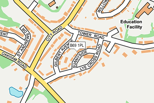 B69 1PL map - OS OpenMap – Local (Ordnance Survey) B69 1PL map - OS OpenMap – Local (Ordnance Survey)