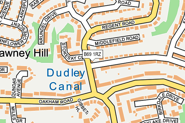 B69 1RZ map - OS OpenMap – Local (Ordnance Survey) B69 1RZ map - OS OpenMap – Local (Ordnance Survey)