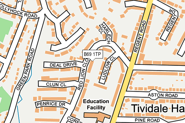 B69 1TP map - OS OpenMap – Local (Ordnance Survey) B69 1TP map - OS OpenMap – Local (Ordnance Survey)