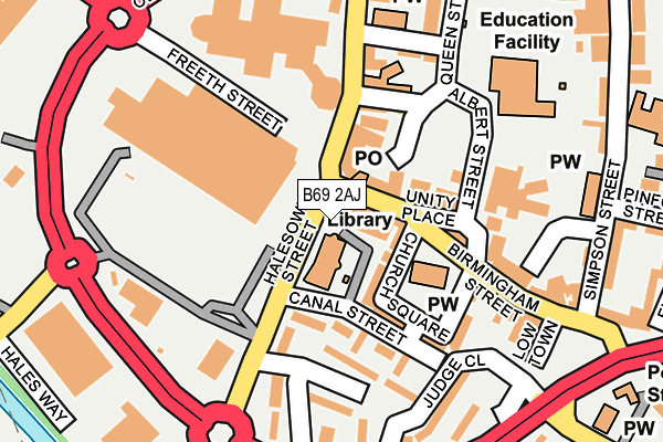B69 2AJ map - OS OpenMap – Local (Ordnance Survey) B69 2AJ map - OS OpenMap – Local (Ordnance Survey)