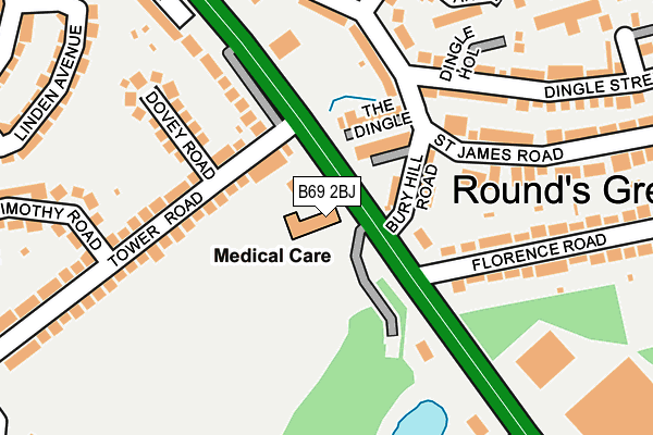 B69 2BJ map - OS OpenMap – Local (Ordnance Survey) B69 2BJ map - OS OpenMap – Local (Ordnance Survey)