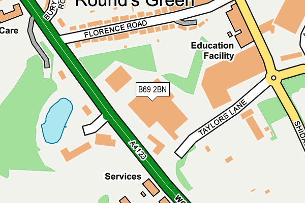 B69 2BN map - OS OpenMap – Local (Ordnance Survey) B69 2BN map - OS OpenMap – Local (Ordnance Survey)