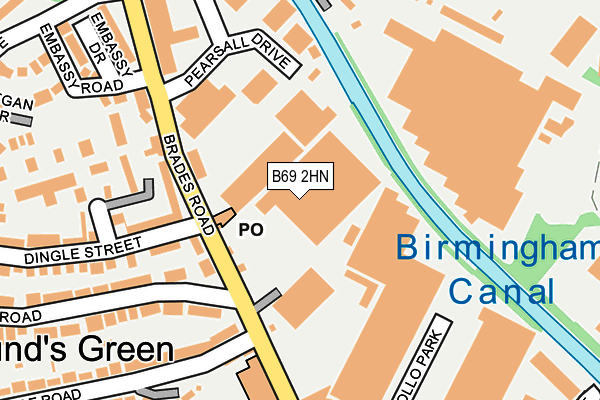 B69 2HN map - OS OpenMap – Local (Ordnance Survey) B69 2HN map - OS OpenMap – Local (Ordnance Survey)