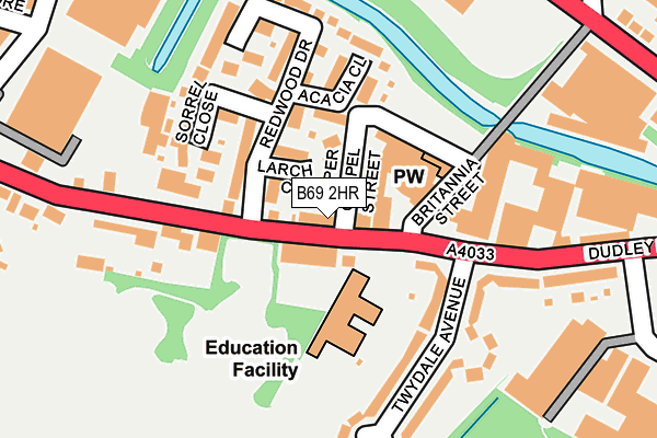 B69 2HR map - OS OpenMap – Local (Ordnance Survey) B69 2HR map - OS OpenMap – Local (Ordnance Survey)