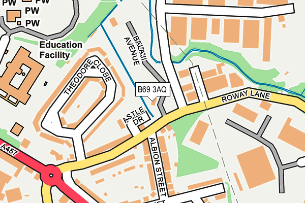 B69 3AQ map - OS OpenMap – Local (Ordnance Survey) B69 3AQ map - OS OpenMap – Local (Ordnance Survey)