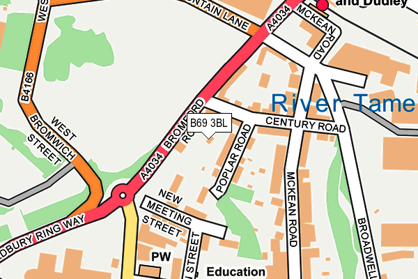 B69 3BL map - OS OpenMap – Local (Ordnance Survey) B69 3BL map - OS OpenMap – Local (Ordnance Survey)
