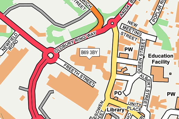B69 3BY map - OS OpenMap – Local (Ordnance Survey) B69 3BY map - OS OpenMap – Local (Ordnance Survey)