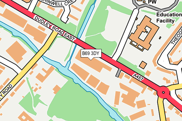 B69 3DY map - OS OpenMap – Local (Ordnance Survey) B69 3DY map - OS OpenMap – Local (Ordnance Survey)
