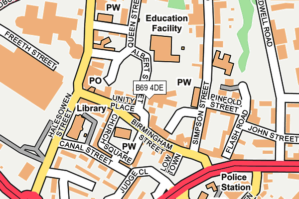 B69 4DE map - OS OpenMap – Local (Ordnance Survey) B69 4DE map - OS OpenMap – Local (Ordnance Survey)