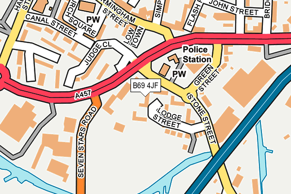 B69 4JF map - OS OpenMap – Local (Ordnance Survey) B69 4JF map - OS OpenMap – Local (Ordnance Survey)