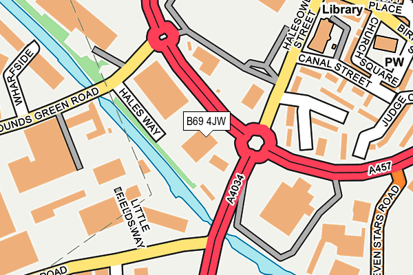 B69 4JW map - OS OpenMap – Local (Ordnance Survey) B69 4JW map - OS OpenMap – Local (Ordnance Survey)