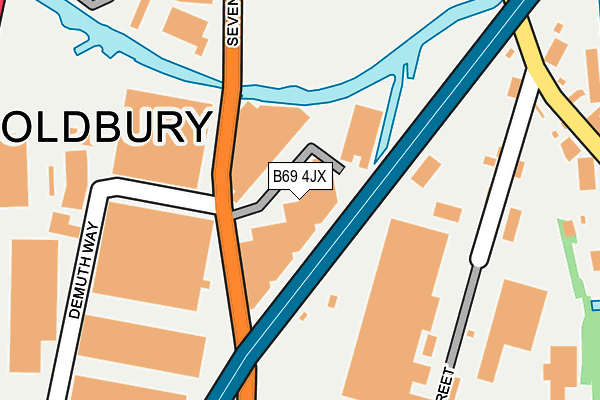 B69 4JX map - OS OpenMap – Local (Ordnance Survey) B69 4JX map - OS OpenMap – Local (Ordnance Survey)