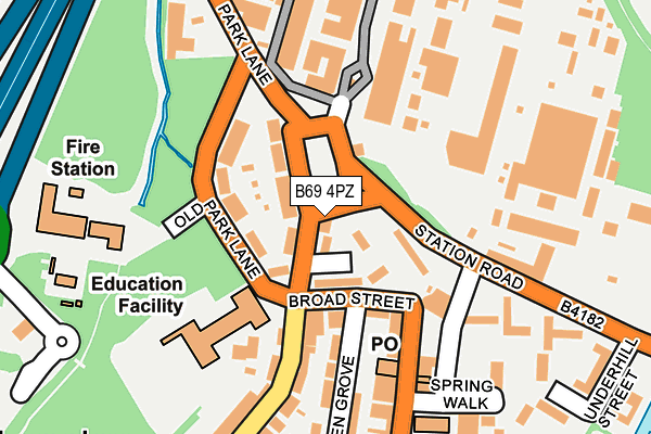 B69 4PZ map - OS OpenMap – Local (Ordnance Survey) B69 4PZ map - OS OpenMap – Local (Ordnance Survey)