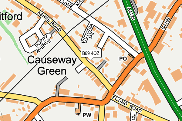 B69 4QZ map - OS OpenMap – Local (Ordnance Survey) B69 4QZ map - OS OpenMap – Local (Ordnance Survey)