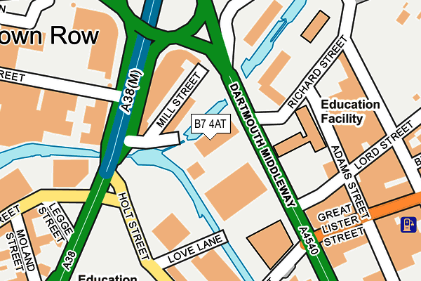 B7 4AT map - OS OpenMap – Local (Ordnance Survey) B7 4AT map - OS OpenMap – Local (Ordnance Survey)