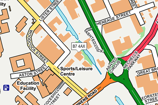 B7 4AX map - OS OpenMap – Local (Ordnance Survey) B7 4AX map - OS OpenMap – Local (Ordnance Survey)