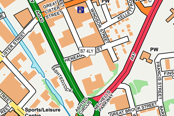 B7 4LY map - OS OpenMap – Local (Ordnance Survey) B7 4LY map - OS OpenMap – Local (Ordnance Survey)