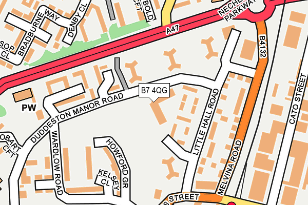 B7 4QG map - OS OpenMap – Local (Ordnance Survey) B7 4QG map - OS OpenMap – Local (Ordnance Survey)