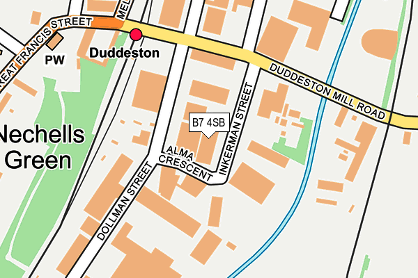 B7 4SB map - OS OpenMap – Local (Ordnance Survey) B7 4SB map - OS OpenMap – Local (Ordnance Survey)