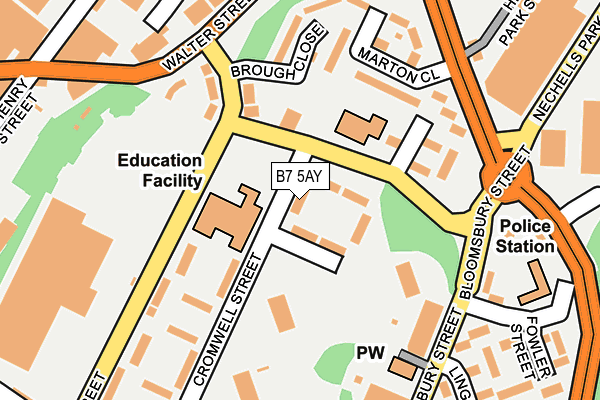 B7 5AY map - OS OpenMap – Local (Ordnance Survey) B7 5AY map - OS OpenMap – Local (Ordnance Survey)