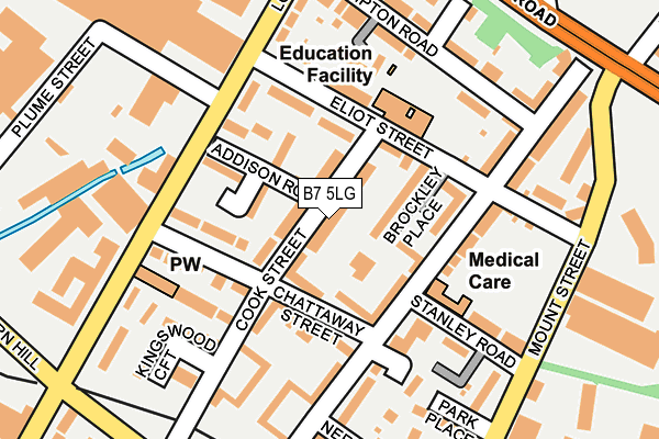 B7 5LG map - OS OpenMap – Local (Ordnance Survey) B7 5LG map - OS OpenMap – Local (Ordnance Survey)