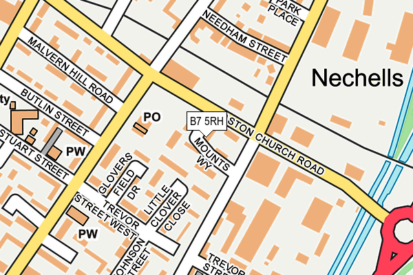 B7 5RH map - OS OpenMap – Local (Ordnance Survey) B7 5RH map - OS OpenMap – Local (Ordnance Survey)