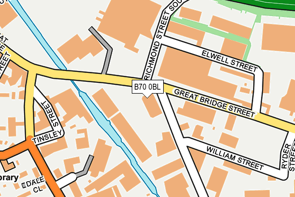 B70 0BL map - OS OpenMap – Local (Ordnance Survey) B70 0BL map - OS OpenMap – Local (Ordnance Survey)