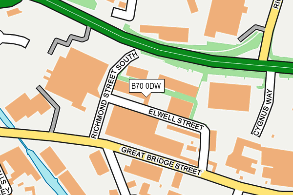 B70 0DW map - OS OpenMap – Local (Ordnance Survey) B70 0DW map - OS OpenMap – Local (Ordnance Survey)