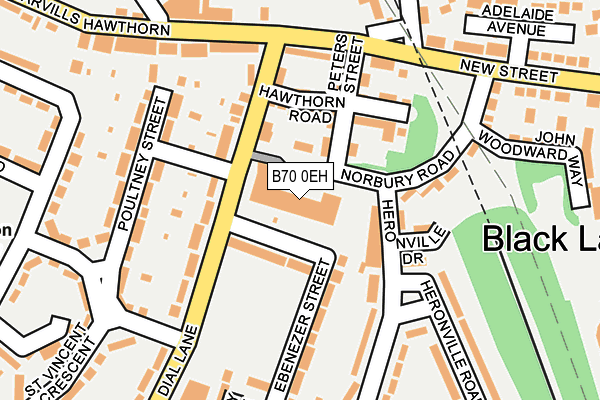 B70 0EH map - OS OpenMap – Local (Ordnance Survey) B70 0EH map - OS OpenMap – Local (Ordnance Survey)