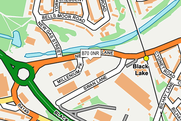 B70 0NR map - OS OpenMap – Local (Ordnance Survey) B70 0NR map - OS OpenMap – Local (Ordnance Survey)
