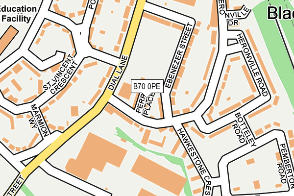 B70 0PE map - OS OpenMap – Local (Ordnance Survey) B70 0PE map - OS OpenMap – Local (Ordnance Survey)