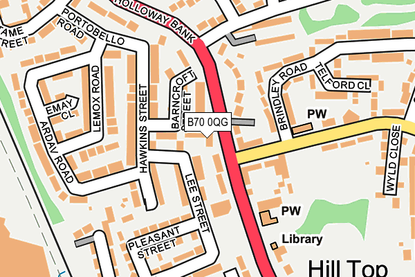 B70 0QG map - OS OpenMap – Local (Ordnance Survey) B70 0QG map - OS OpenMap – Local (Ordnance Survey)