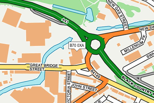 B70 0XA map - OS OpenMap – Local (Ordnance Survey) B70 0XA map - OS OpenMap – Local (Ordnance Survey)