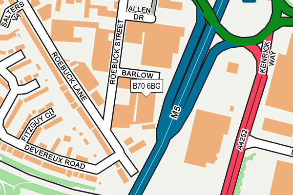B70 6BG map - OS OpenMap – Local (Ordnance Survey) B70 6BG map - OS OpenMap – Local (Ordnance Survey)